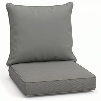 LAFWELL Outdoor Patio Cushion Set,24 in x 24 in,Waterproof Patio Furniture Deep Seat Cushions,Fade-Resistant,Sponge Filling Cushion for Chair, Sofa, and Couch