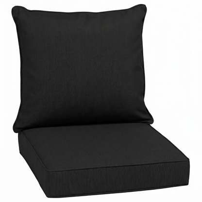 LAFWELL Outdoor Patio Cushion Set,24 in x 24 in,Waterproof Patio Furniture Deep Seat Cushions,Fade-Resistant,Sponge Filling Cushion for Chair, Sofa, and Couch