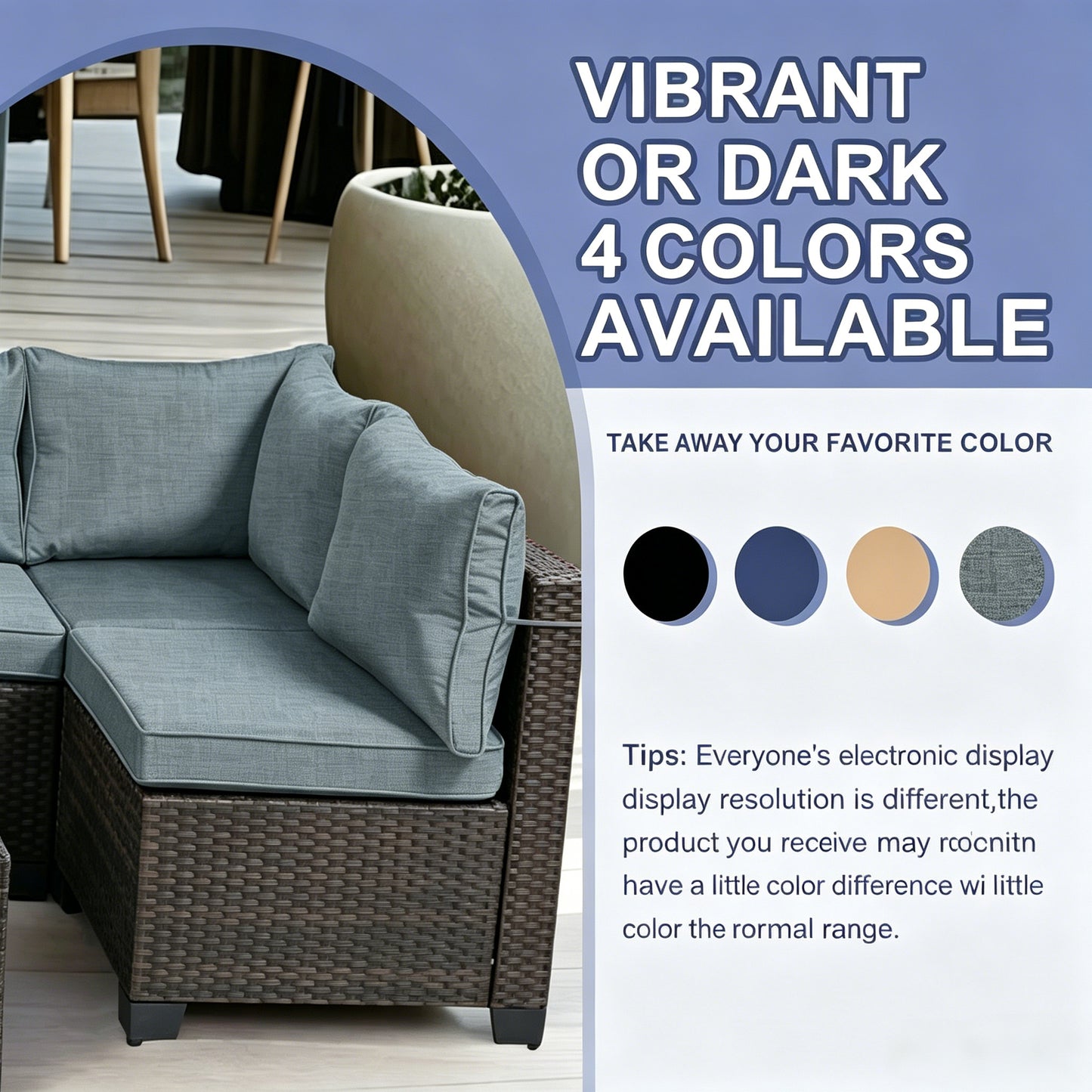 LAFWELL Outdoor Patio Cushion Set,24 in x 24 in,Waterproof Patio Furniture Deep Seat Cushions,Fade-Resistant,Sponge Filling Cushion for Chair, Sofa, and Couch