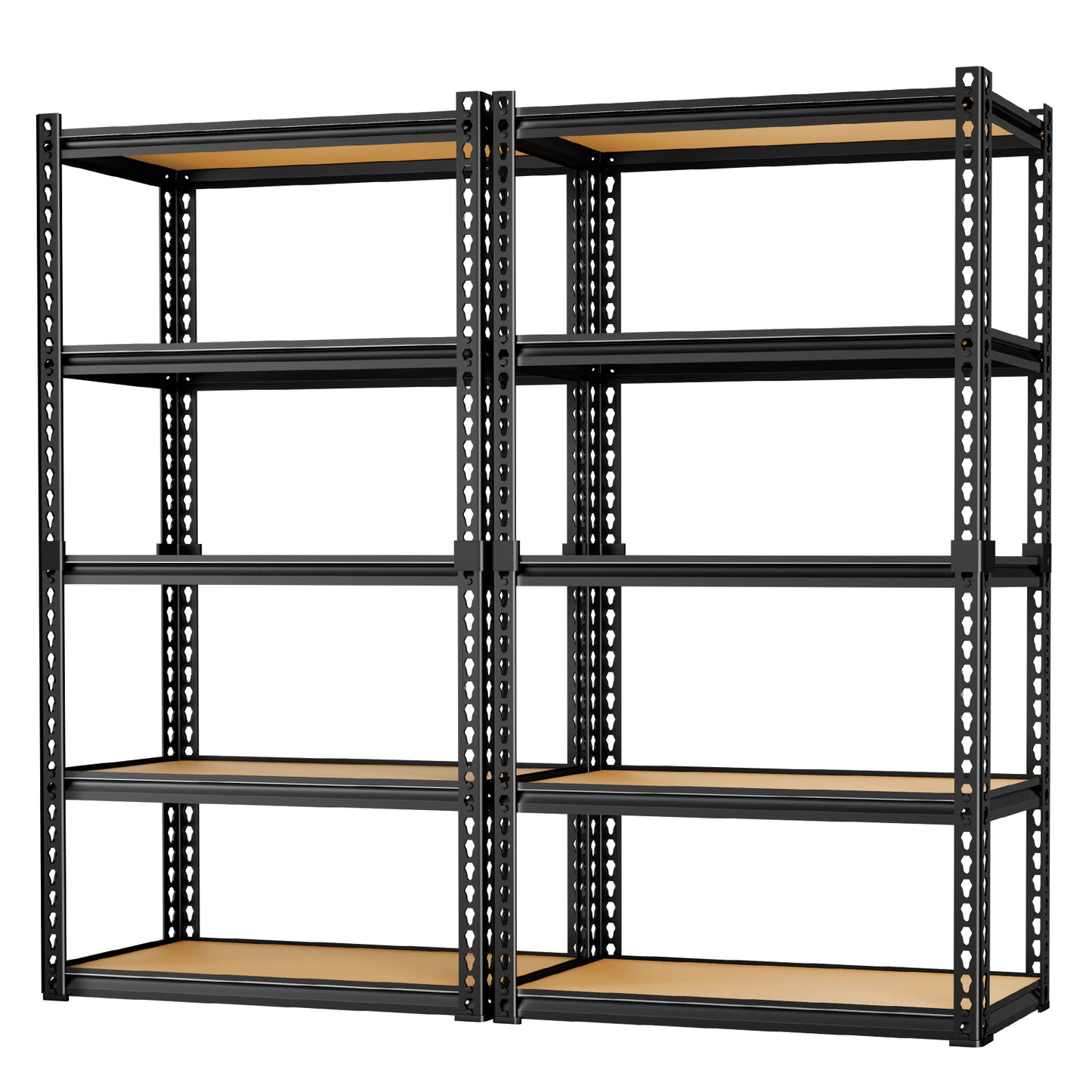 LAFWELL 5-Tier Storage Shelving Unit  2020 lbs Capacity, Heavy Duty Adjustable Metal Utility Shelf, 48" L x 18" W x 73" H for Garage, Kitchen, Pantry, Basement, Bathroom, Laundry