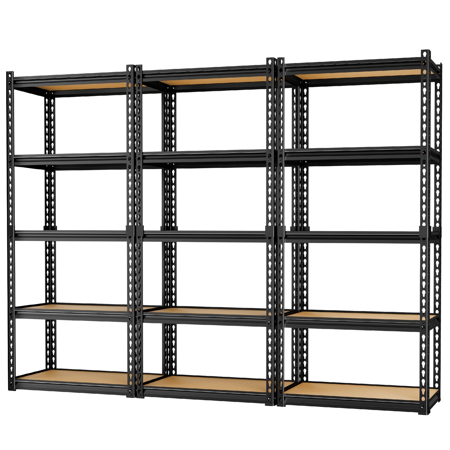 LAFWELL 5-Tier Storage Shelving Unit  2020 lbs Capacity, Heavy Duty Adjustable Metal Utility Shelf, 48" L x 18" W x 73" H for Garage, Kitchen, Pantry, Basement, Bathroom, Laundry