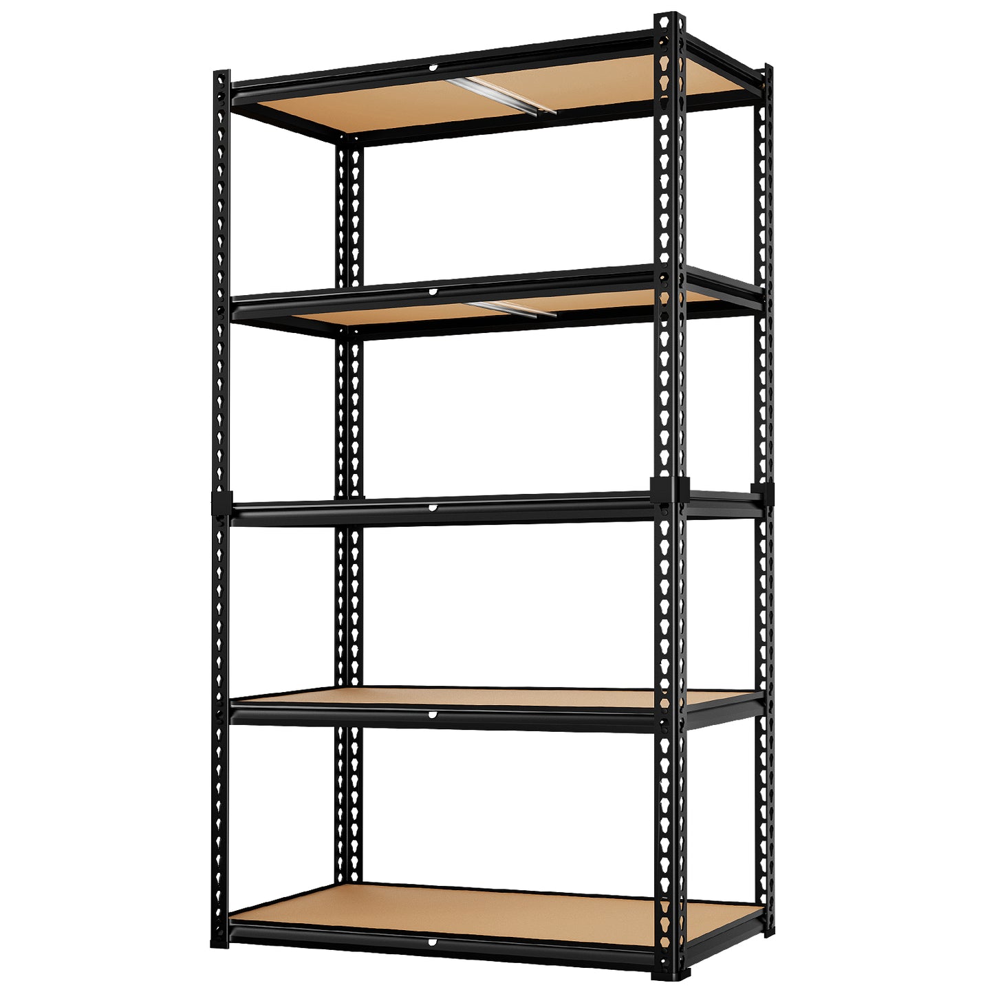 LAFWELL 5-Tier Storage Shelving Unit  2020 lbs Capacity, Heavy Duty Adjustable Metal Utility Shelf, 48" L x 18" W x 73" H for Garage, Kitchen, Pantry, Basement, Bathroom, Laundry