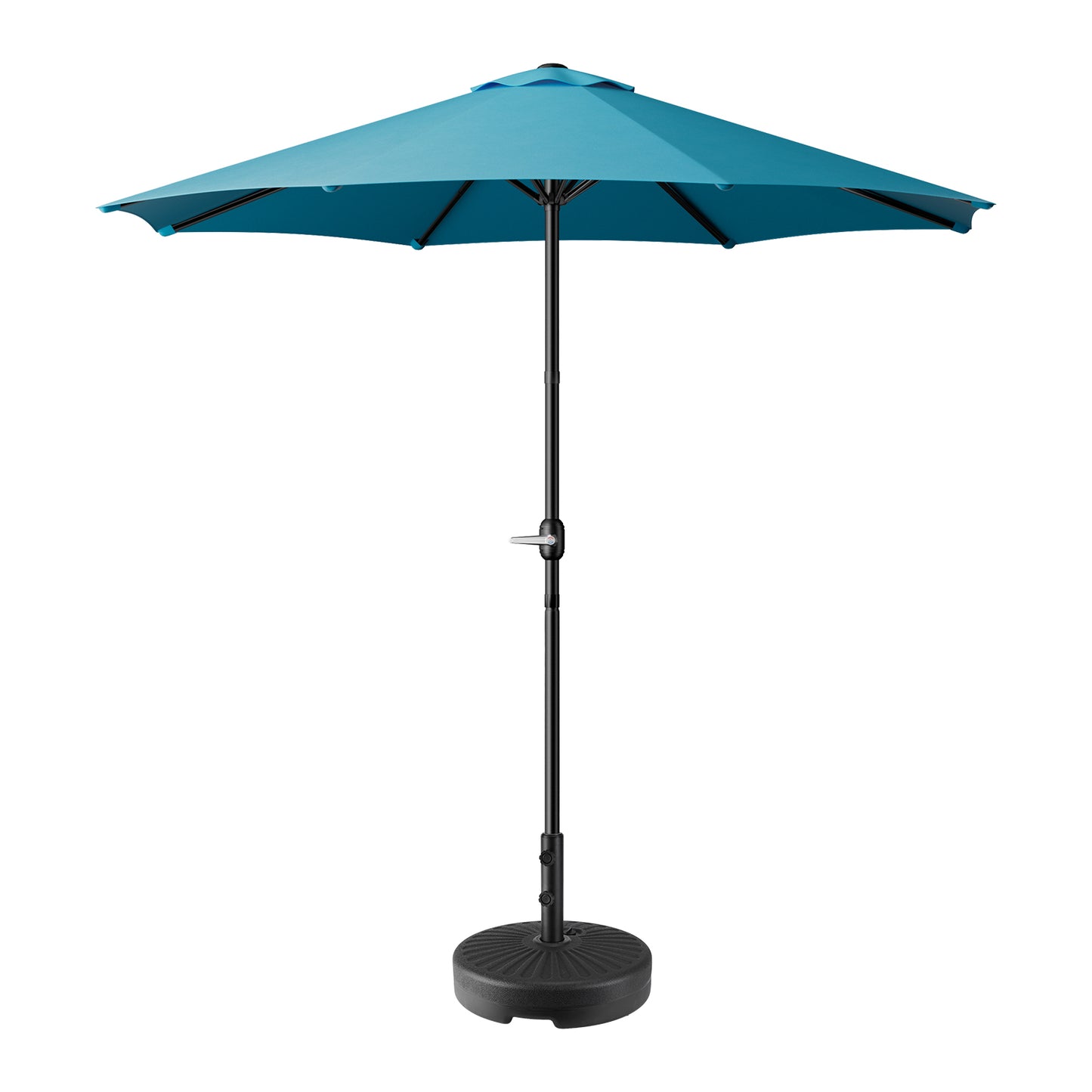 LAFWELL  Outdoor Patio Umbrella Stand, 85.7Lbs Water/Sand Filled Base with Steel Holder, Stable Support for 1.5'' Or 1.9'' Umbrella Pole, Black