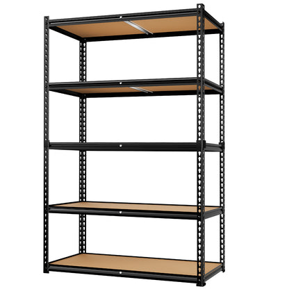 LAFWELL 5-Tier Storage Shelving Unit  2020 lbs Capacity, Heavy Duty Adjustable Metal Utility Shelf, 48" L x 18" W x 73" H for Garage, Kitchen, Pantry, Basement, Bathroom, Laundry