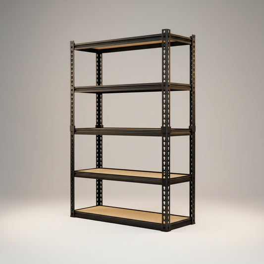 LAFWELL 5-Tier Storage Shelving Unit  2020 lbs Capacity, Heavy Duty Adjustable Metal Utility Shelf, 48" L x 18" W x 73" H for Garage, Kitchen, Pantry, Basement, Bathroom, Laundry