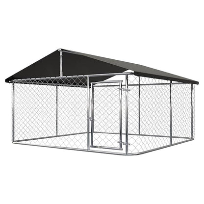 LAFWELL Outdoor Dog Playpen Heavy Duty Dog Kennel House Mesh Dog Big Cage Pet Kennel Steel Fence with Secure Lock