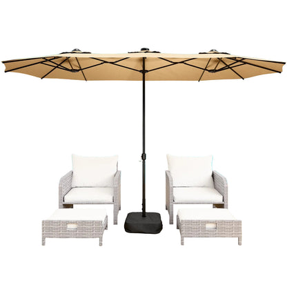 14 ft patio umbrella LAFWELL 14FT Double-Sided Patio Umbrella
