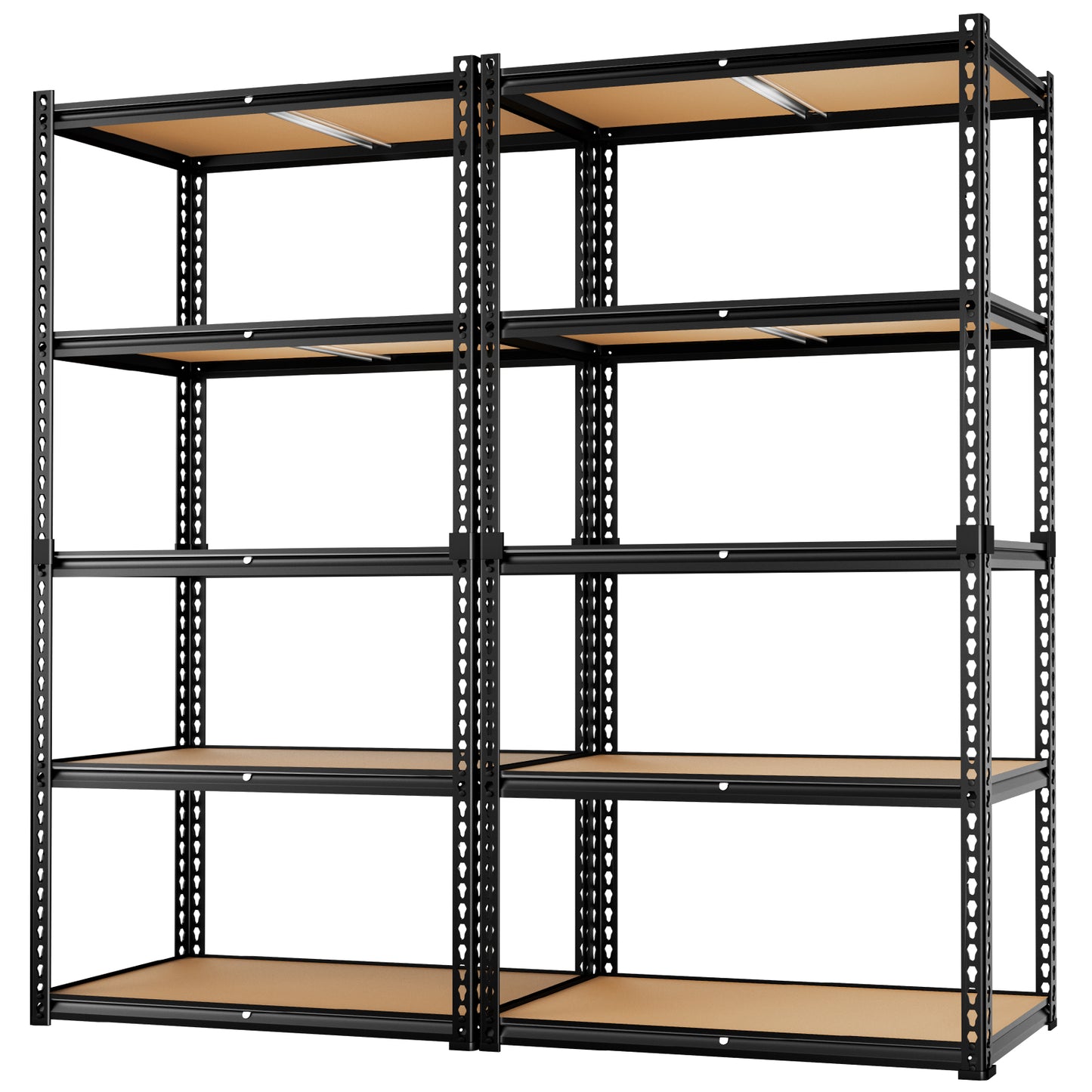 LAFWELL 5-Tier Storage Shelving Unit  2020 lbs Capacity, Heavy Duty Adjustable Metal Utility Shelf, 48" L x 18" W x 73" H for Garage, Kitchen, Pantry, Basement, Bathroom, Laundry