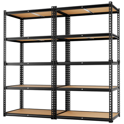 LAFWELL 5-Tier Storage Shelving Unit  2020 lbs Capacity, Heavy Duty Adjustable Metal Utility Shelf, 48" L x 18" W x 73" H for Garage, Kitchen, Pantry, Basement, Bathroom, Laundry