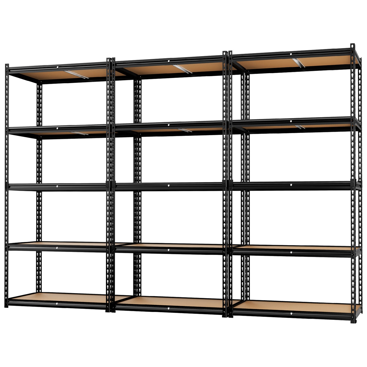 LAFWELL 5-Tier Storage Shelving Unit  2020 lbs Capacity, Heavy Duty Adjustable Metal Utility Shelf, 48" L x 18" W x 73" H for Garage, Kitchen, Pantry, Basement, Bathroom, Laundry