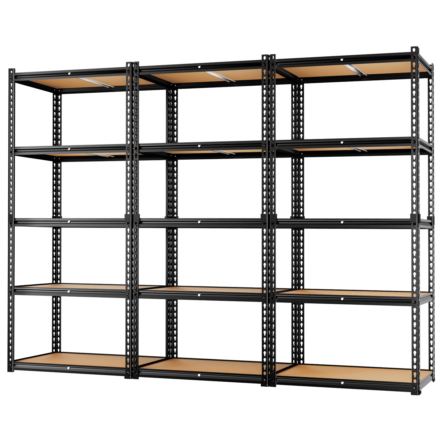 LAFWELL 5-Tier Storage Shelving Unit  2020 lbs Capacity, Heavy Duty Adjustable Metal Utility Shelf, 48" L x 18" W x 73" H for Garage, Kitchen, Pantry, Basement, Bathroom, Laundry