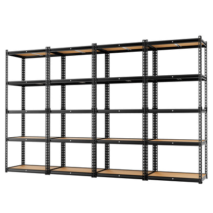 LAFWELL 5-Tier Storage Shelving Unit  2020 lbs Capacity, Heavy Duty Adjustable Metal Utility Shelf, 48" L x 18" W x 73" H for Garage, Kitchen, Pantry, Basement, Bathroom, Laundry